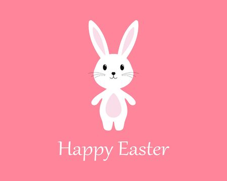 Rabbit Logo template vector icon designのイラスト素材