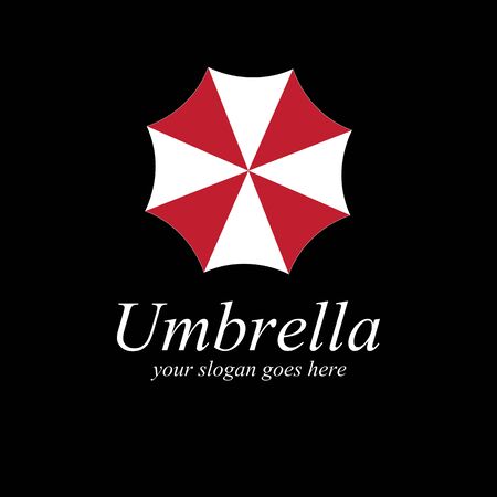 Umbrella logo template vector icon illustration designのイラスト素材