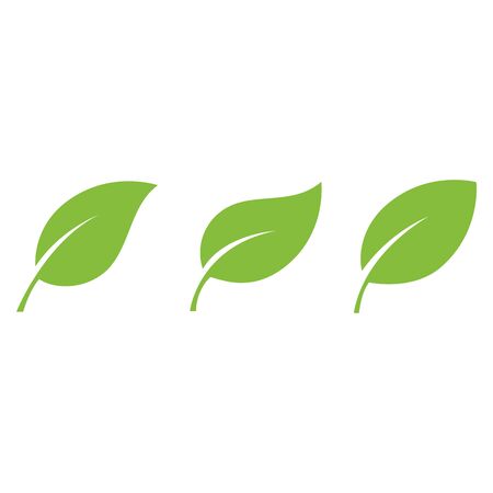 Logos of green Tree leaf ecology nature element vectorのイラスト素材