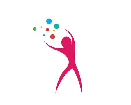 Star logo success people template vector icon illustration designのイラスト素材