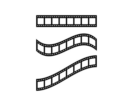 film strip Logo Template vector illustration designのイラスト素材