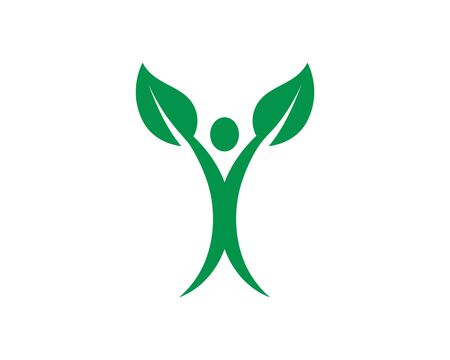 tree people logo template illustrationのイラスト素材