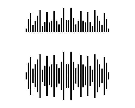 Sound wave icon illustrationのイラスト素材