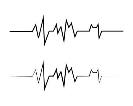 Art design health medical heartbeat pulse vector templateのイラスト素材