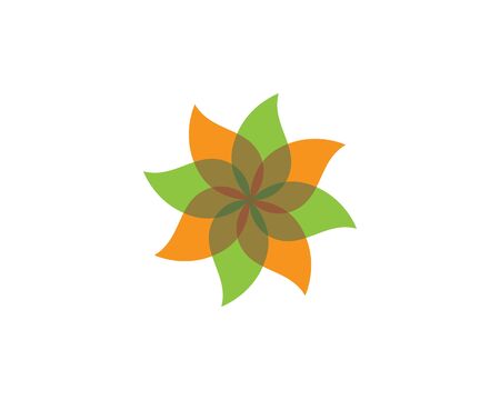 Beauty Vector flowers design logo Template iconのイラスト素材