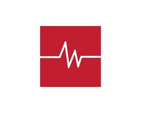 Art design health medical heartbeat pulse vector templateのイラスト素材