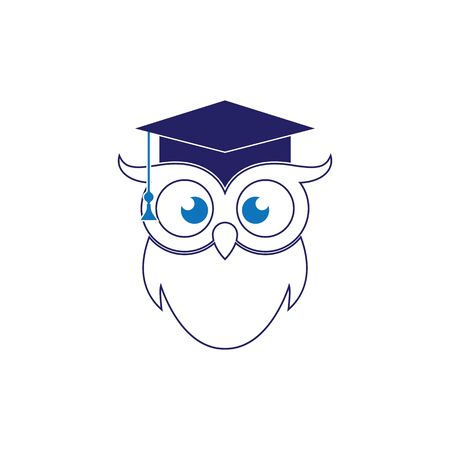 Owl Logo Template Vector Illustrationのイラスト素材