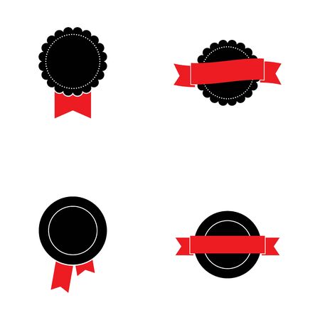 Ribbon logo template vector icon designのイラスト素材