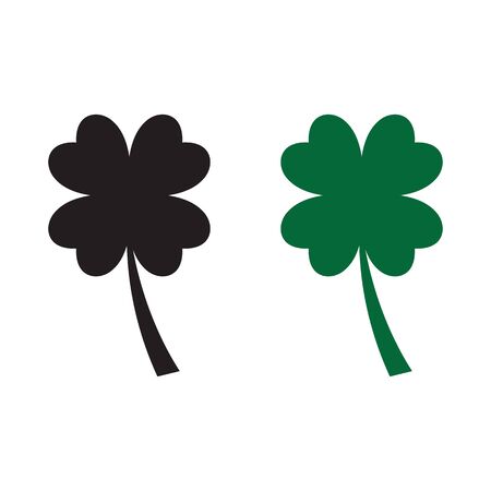 Leaf clover sign icon.saint patrick symbol.design illustrationのイラスト素材