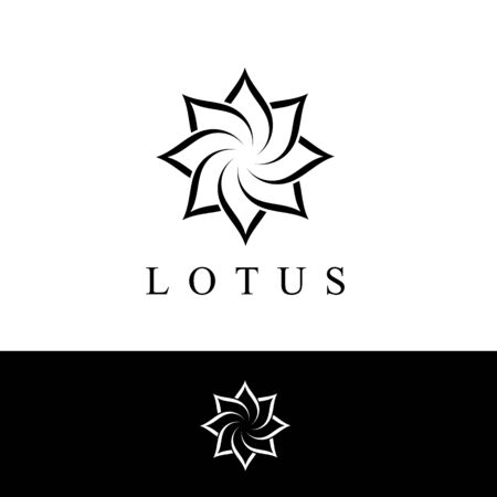 Beauty Vector flowers design logo Template iconのイラスト素材