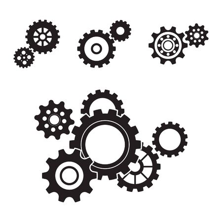 Gear Logo Template vector icon illustration designのイラスト素材