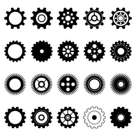 Gear Logo Template vector icon illustration designのイラスト素材