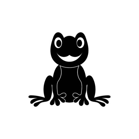 frog symbols logo and template on white backgroundのイラスト素材
