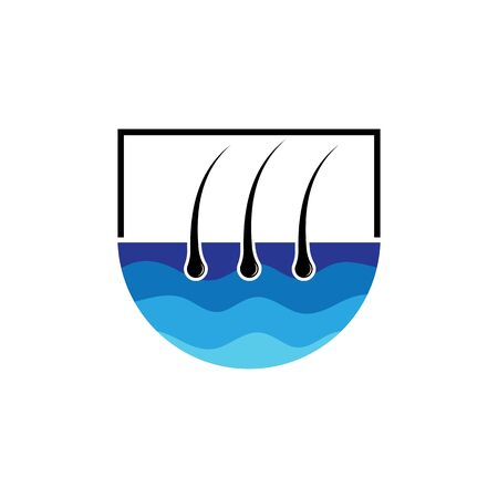 hair icon vector illustration design logo templateのイラスト素材