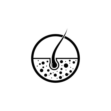 hair icon vector illustration design logo templateのイラスト素材