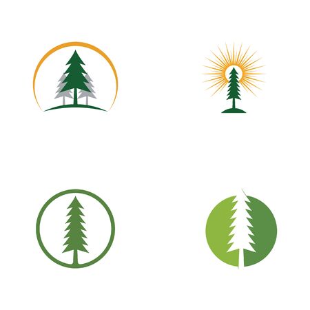 pine tree logo vector illustrationのイラスト素材