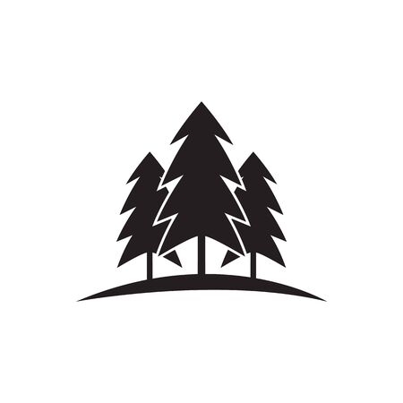 pine tree logo vector illustrationのイラスト素材