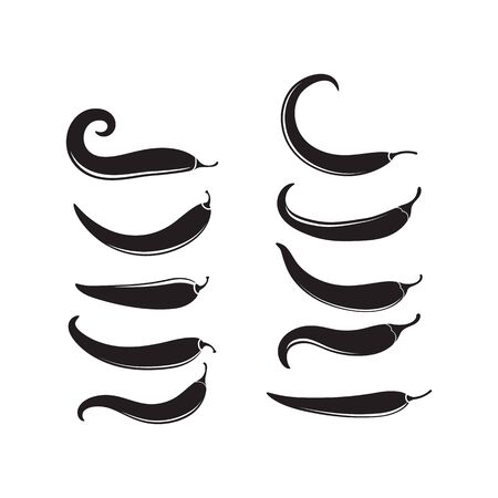 Hot Chili vector icon illustration designのイラスト素材