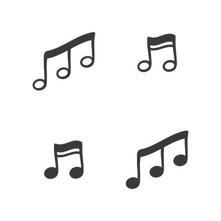 note music vector illustration designのイラスト素材