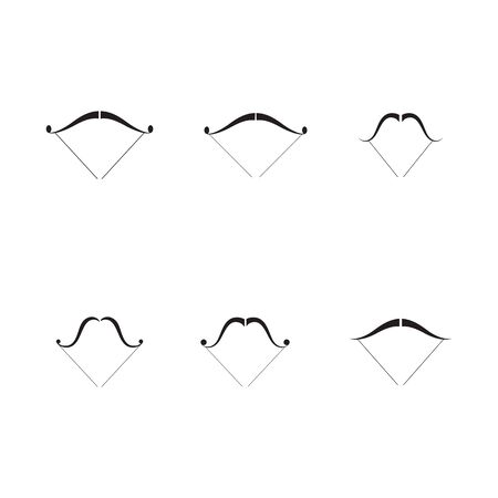 Set of Arrow archery icon vector illustration Logo Template designのイラスト素材