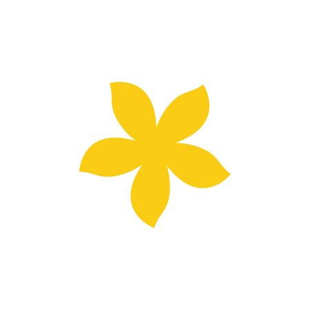 Beauty plumeria icon flowers design illustration Templateのイラスト素材