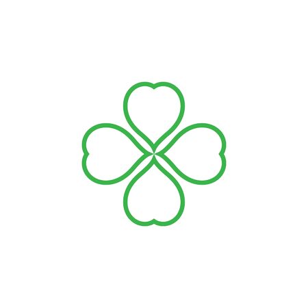 Leaf clover sign icon.saint patrick symbol.design illustrationのイラスト素材