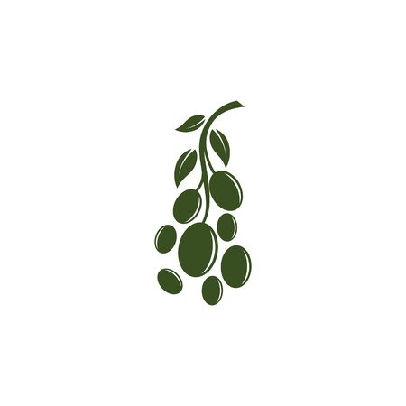 Olive logo template vector icon illustration designのイラスト素材