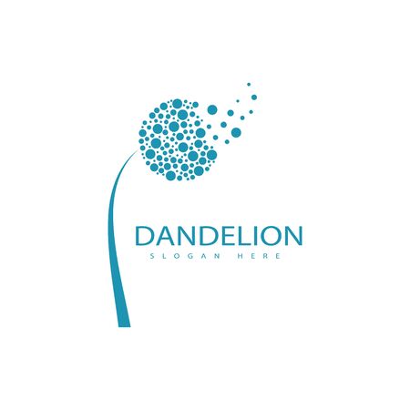 Dandelion vector icon design templateのイラスト素材