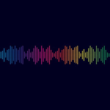 sound wave logo vector icon template