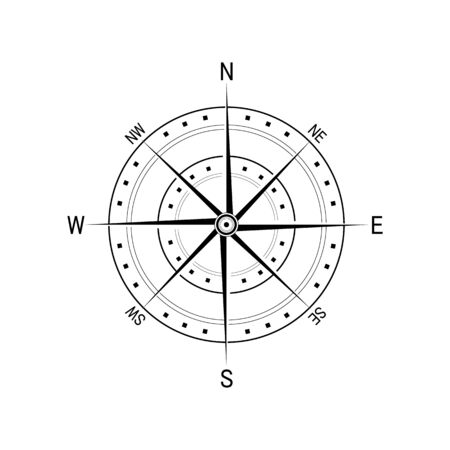 Compass Logo Template Vector Icon Illustration Designの素材 Fy ストックフォトのamanaimages Plus