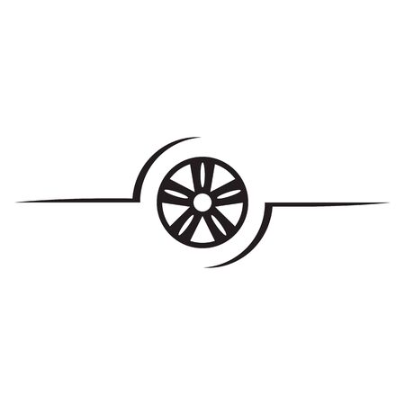 car wheel vector icon design templateのイラスト素材