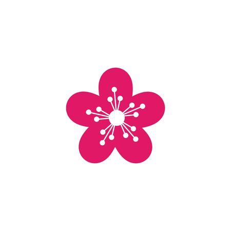 sakura flower icon vector templateのイラスト素材