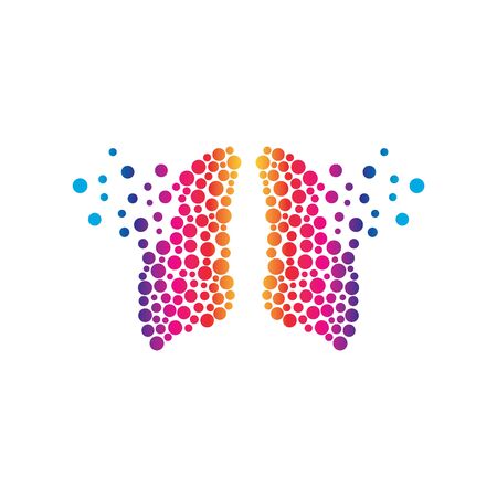 lungs icon vector illustration designのイラスト素材