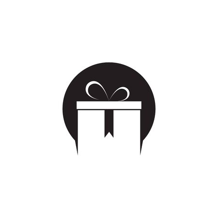 Gift logo template vector illustrationのイラスト素材