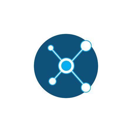Molecular structure chemical atoms vector illustrationのイラスト素材