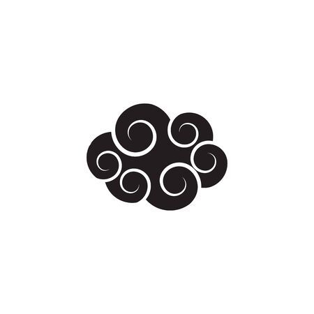 Chinese clouds logo vector illustration templateのイラスト素材