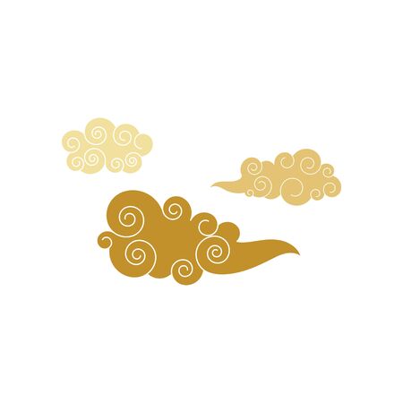 Chinese clouds vector illustration templateのイラスト素材