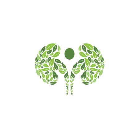 kidney vector illusrtation design logo templateのイラスト素材