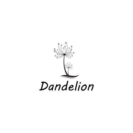 Dandelion vector icon design templateのイラスト素材