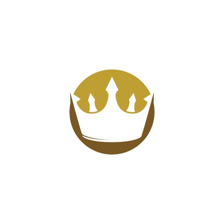 Crown Logo Template vector illustrationのイラスト素材