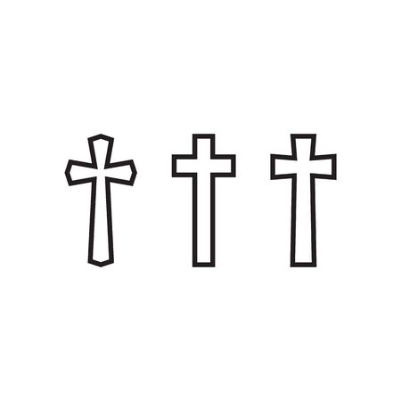 Church logo template design vector illustrationのイラスト素材