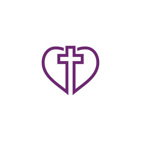 Church logo template design vector illustrationのイラスト素材
