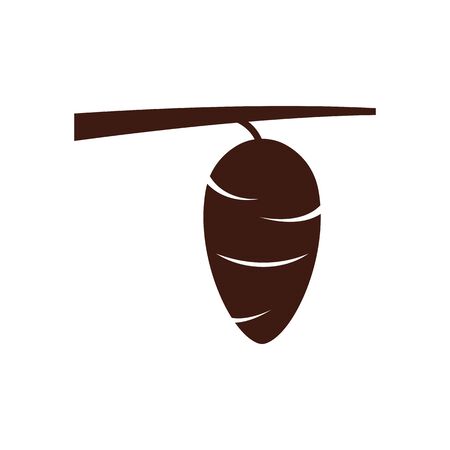 Cocoon logo template vector icon and symbolのイラスト素材