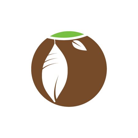 Cocoon logo template vector icon and symbolのイラスト素材