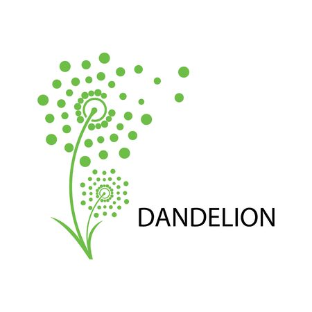 Dandelion vector icon design templateのイラスト素材