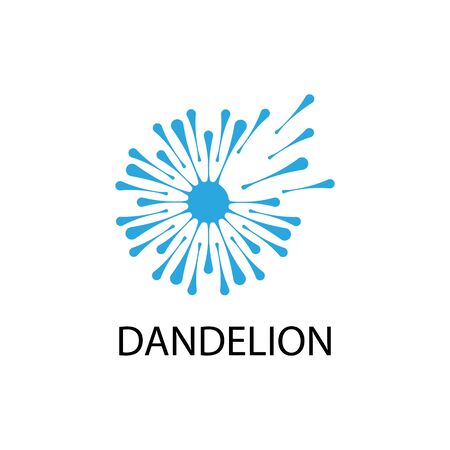 Dandelion vector icon design templateのイラスト素材