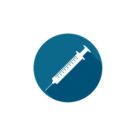 Syringe injection icon vector template and symbolのイラスト素材
