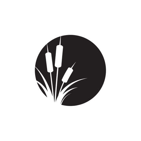 Reeds icon vector design template and symbolのイラスト素材