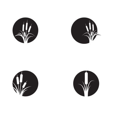 Reeds icon vector design template and symbolのイラスト素材