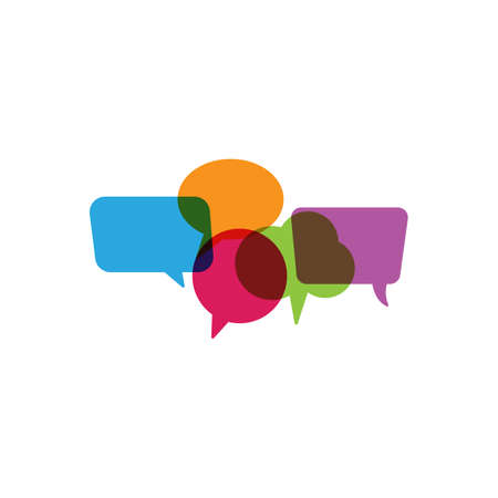 Speech Bubble Icon Vector Illustration Logo Templateのイラスト素材